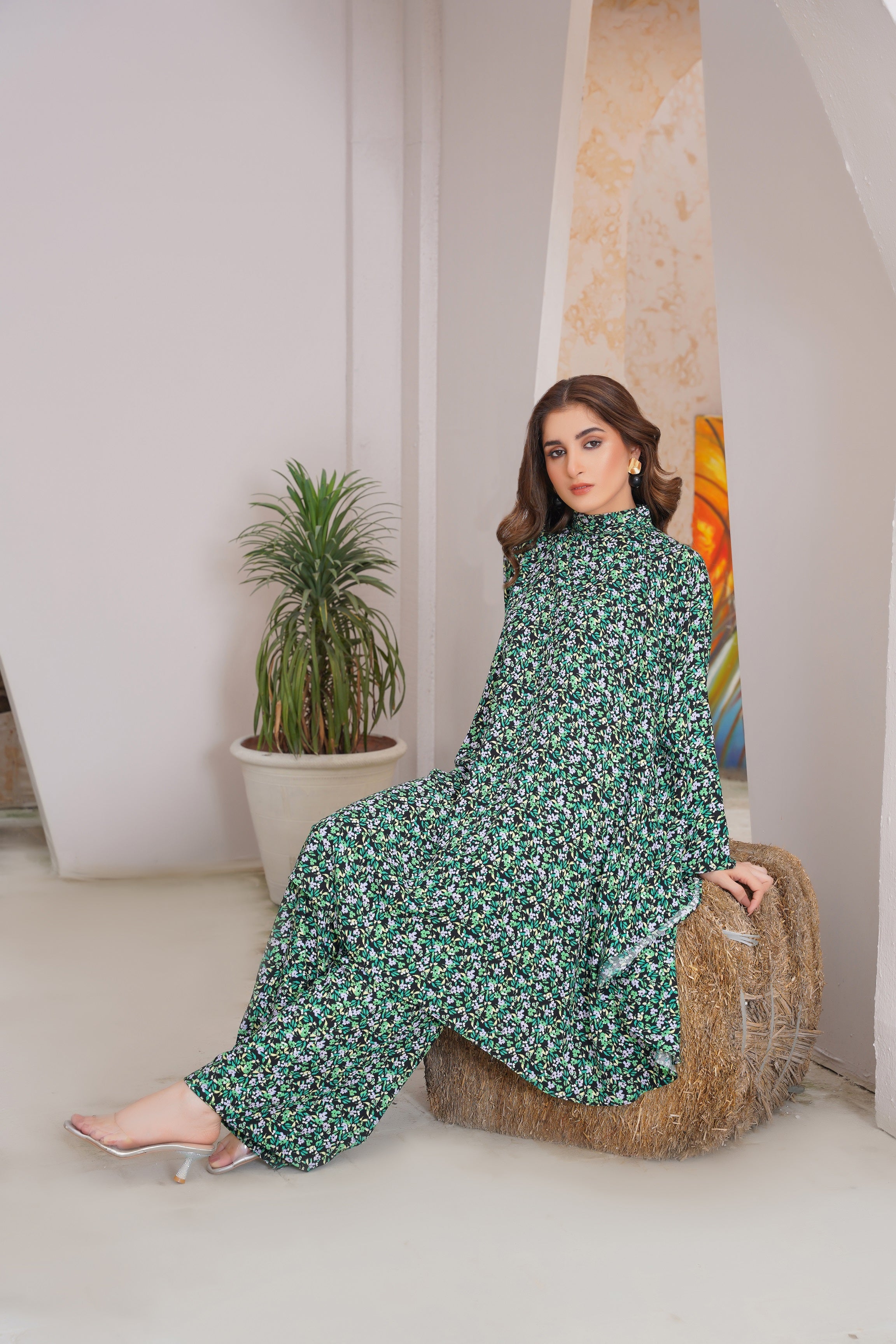 Nyra | Printed Linen Collection 2 pc | Bloom