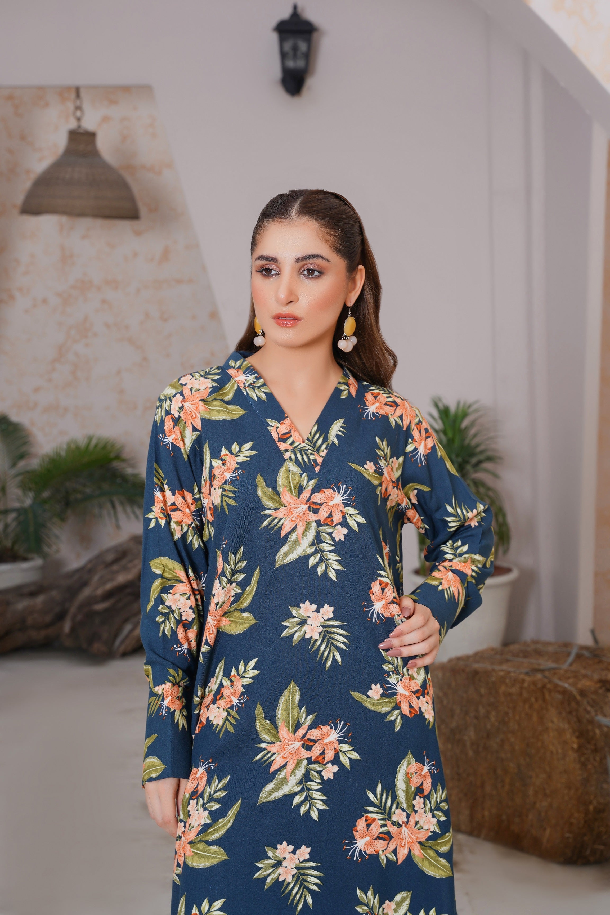 Nyra | Printed Linen Collection 2 pc | Leya